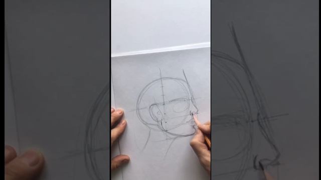 Как новичку научиться рисовать женский профиль ✨?? #урокидлявзрослых#профильдевушки#учимсярисовать смотреть онлайн