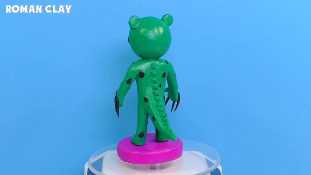 Making Dino Piggy and Clowny with Clay | Roblox смотреть онлайн