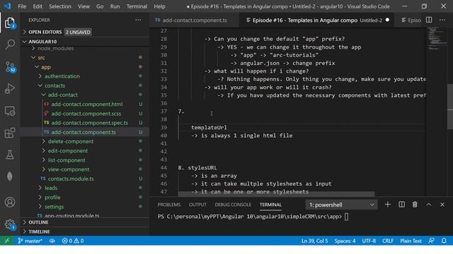 Angular 10 Tutorial #16 - Templates in Angular Component | Angular 10 Tutorial For Beginners смотреть онлайн