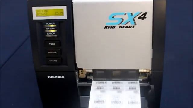 Impresión a alta velocidad en una impresora TOSHIBA B-SX смотреть онлайн
