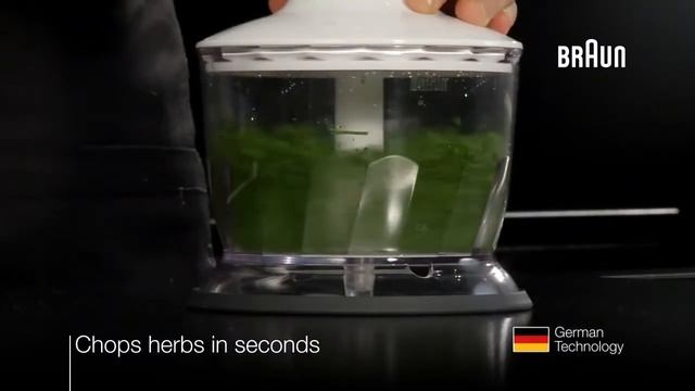 Herb Chopper Braun Multiquick hand blender chops herbs in seconds смотреть онлайн