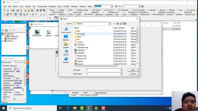 cara mengkoneksikan database mysql dengan delphi (Zaini Rizki 17630562) смотреть онлайн