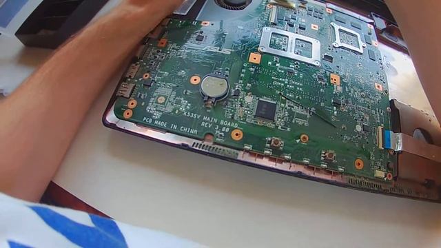 Asus K53 disassembly part 5 | Asus K53 how to replace motherboard ? смотреть онлайн