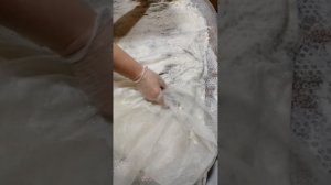 Пояс из собачьей шерсти. Мокрое валяние. Часть 1