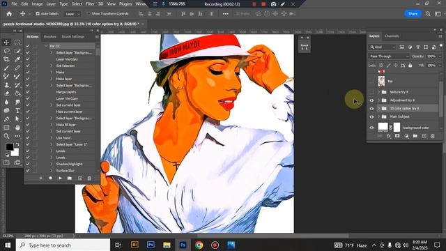 Vector Style Oil Photoshop Action смотреть онлайн