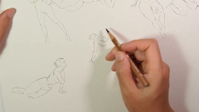 #4 Quick Figure Sketch Practice | Pencil Sounds смотреть онлайн