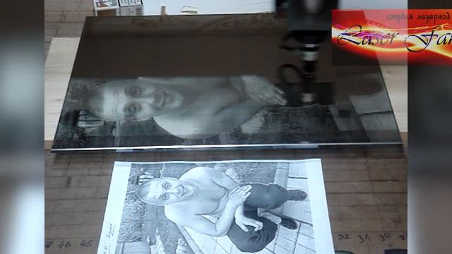 Лазерная гравировка фото на стекле. смотреть онлайн