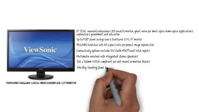 ViewSonic VA2446M-LED 24-Inch Screen LED-Lit Monitor смотреть онлайн