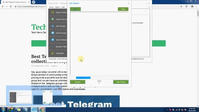 Search Group Links | Voice India Telegram Software смотреть онлайн
