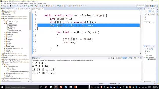 CSE1321 Lecture 22 More on Array in Java, C# and Python Video смотреть онлайн