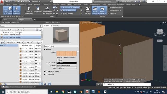 AutoCAD 3D -10- Cambiar colores a los materiales en AutoCAD смотреть онлайн