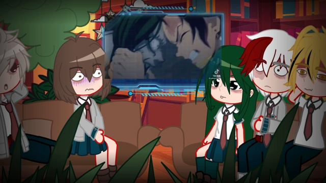 || Реакция класса 1А на Изуку как Танджиро || 💓🤍|| смотреть онлайн