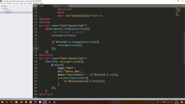 Llenar un select a partir de otro select con php, mysql y jquery смотреть онлайн