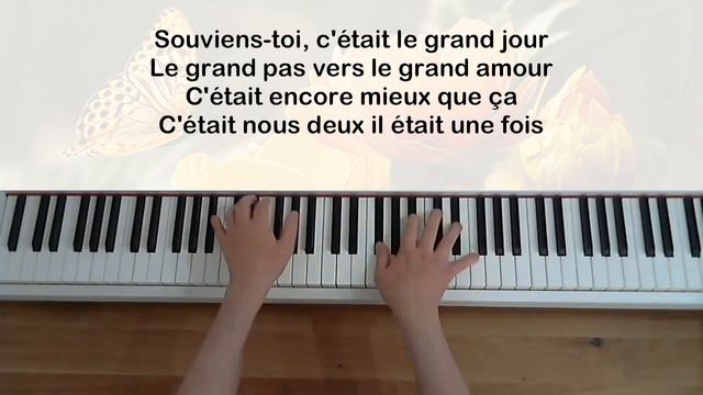 Joe Dassin - Souviens-toi, il était une fois nous deux (avec paroles) - Piano смотреть онлайн