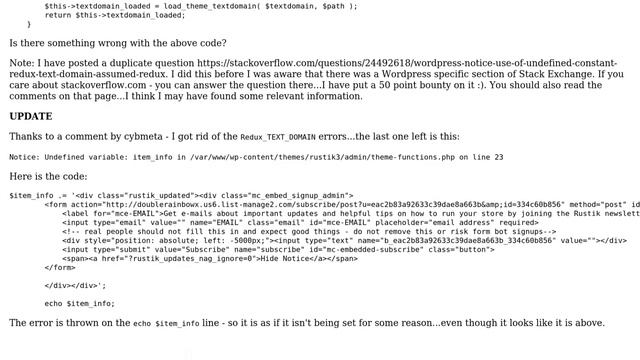 Wordpress: Notice: Use of undefined constant Redux_TEXT_DOMAIN - assumed 'Redux_TEXT_DOMAIN' смотреть онлайн