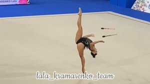 Выступление Лалы Крамаренко с булавами МНОГОБОРЬЕ// Финал Кубка Сильнейших 2023