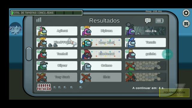 among us mod menu PolarMods v24 Link Direto Versão 2021.11.18 смотреть онлайн