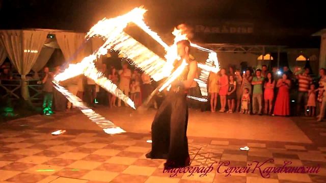 Ресторан PARADISE - Фаер шоу 25.07.15 смотреть онлайн
