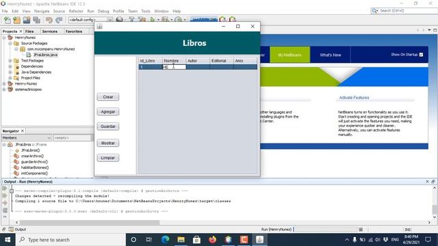Gestion de Archivos con JAVA CRUD Basico - Jframe Escribir en archivo de Texto смотреть онлайн