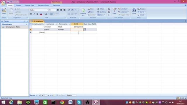 MS Access: How to validate for age on a table and calculate age using a query. смотреть онлайн