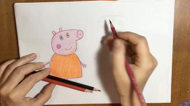 Нарисовать маму Свинку и папу Свина.Свинка Пеппа. Peppa pig. смотреть онлайн
