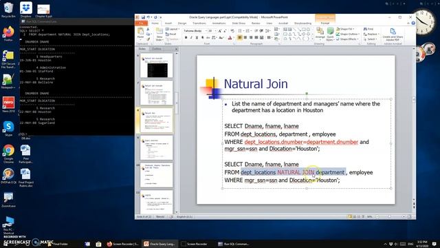CSCI 3360 4 14 class video part 1 D Natural Join Union смотреть онлайн