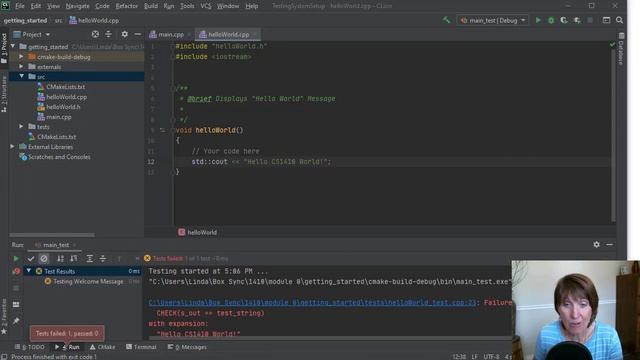 Running a unit test смотреть онлайн