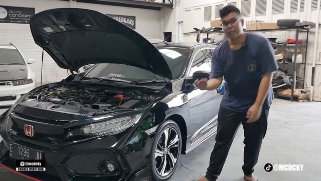 MODIFIKASI HONDA CIVIC TURBO HATCHBACK JADI TYPE R LOOK #CARVLOG смотреть онлайн