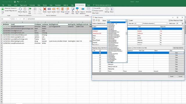 Creating new records in Salesfroce with XL-Connector смотреть онлайн