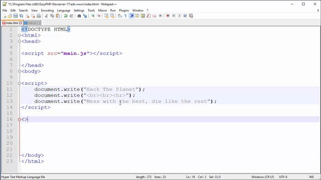 JavaScript Tutorial - 5 - External JS File & Inline JS Code смотреть онлайн