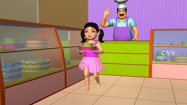 Pat a cake Pat a cake - 3D Animation Nursery rhyme with lyrics for children смотреть онлайн