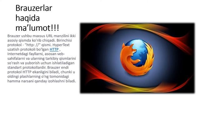Veb Brauzerlar Haqida Ma'lumot