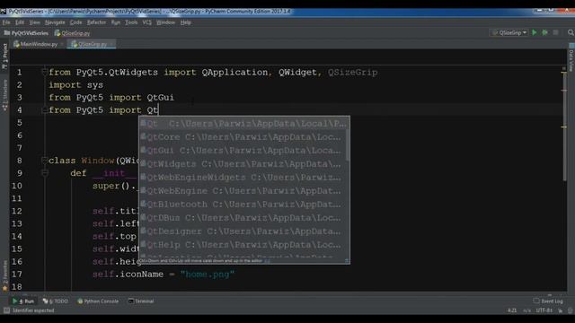 How To Create Frameless Window In PyQt5 #15 смотреть онлайн