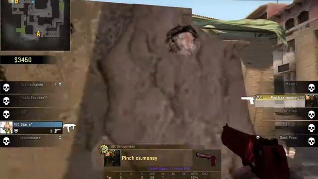 crazy 1v4 deagle hs only on mirage смотреть онлайн