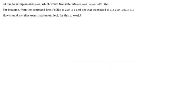 How to pass arguments to an alias? смотреть онлайн