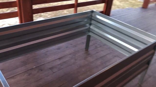 Оцинкованные грядки для дачи. Высокие 40 см. смотреть онлайн