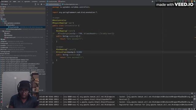 CORS(Chapter 11) - Spring CORS config options - CorsFilter смотреть онлайн