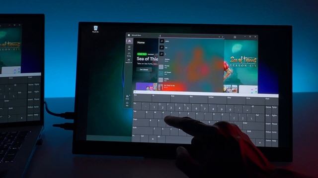 Portable 4K Gaming Monitor With Touch Screen And USB-C Connections... смотреть онлайн