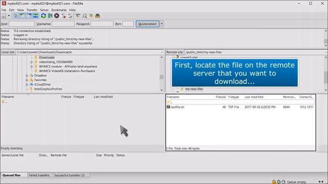 FTP: How to Download Files Using FileZilla смотреть онлайн
