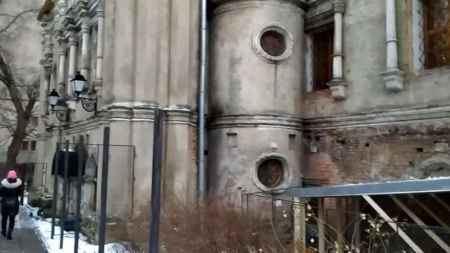 Симонов монастырь. Москва. Рождественские украшения. Территория монастыря 17 века. смотреть онлайн