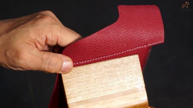 52 [Leather Craft] Making Leather Hip Sack / 가죽 힙색 만들기 / Free Pattern