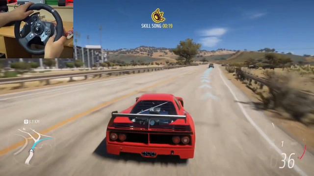 Ferrari F40 - Forza Horizon 5 (Steering Wheel) Gameplay смотреть онлайн
