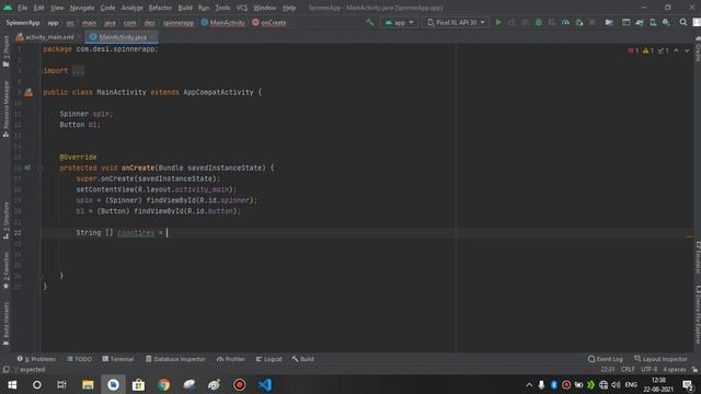 Spinner in android studio in hindi | Android full course 2021 смотреть онлайн