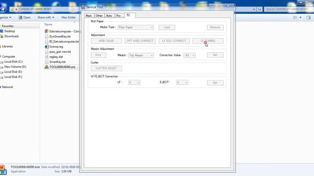 Canon Service Tool V6000, RESET CANON ST v.6000 Full keygen, Canon ST6000 (ORIGINAL NOT FAKE VERSIO смотреть онлайн