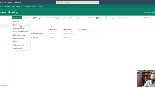 Creating a New Document in Sharepoint | Without opening Word, Excel, or PowerPoint смотреть онлайн