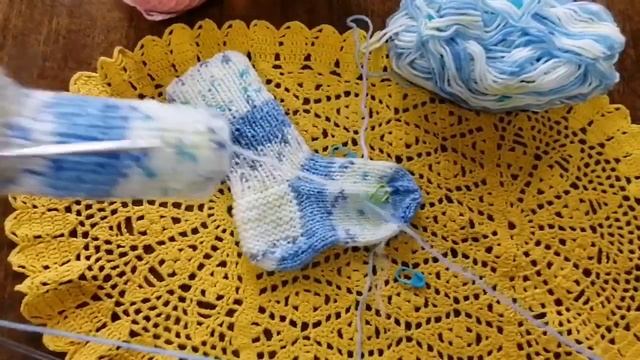 №53 Детские носочки спицами на возраст 6 мес. -1 год. Пряжа Ализе шекерим.Как вязала. носочкиспицами смотреть онлайн