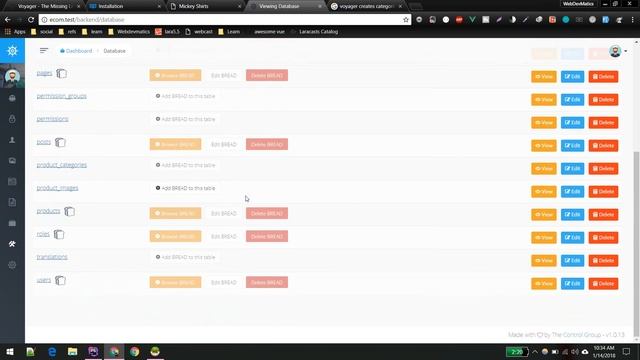 Admin Panel using Voyager: Ecommerce Website смотреть онлайн