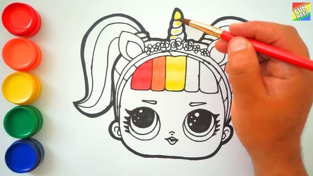Como Dibujar y Pintar LOL Unicornia - Dibujos Para Niños - Aprende Colores / FunKeep смотреть онлайн