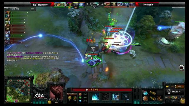 [KDL] Tier 2 : EoT Hammer vs Team Nemesis -DOTA2,EsportsTV смотреть онлайн