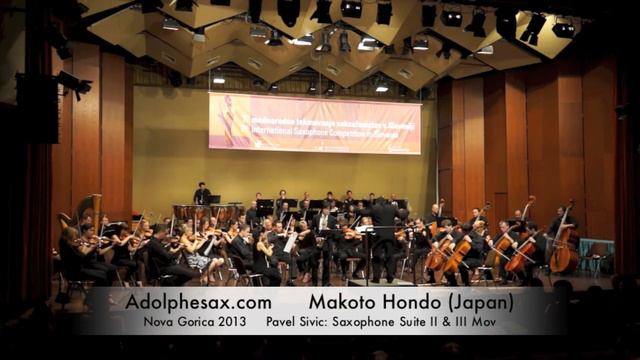 Makoto Hondo Nova Gorica 2013 Pavel Sivic Saxophone Suite II & III Mov смотреть онлайн